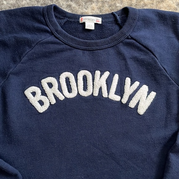 J.Crew Crewcuts Kids' Navy “Brooklyn” Sweatshirt - Picture 4 of 6